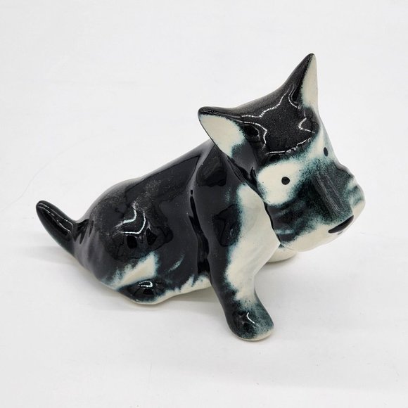 Vintage Scottish Terrier Scotty Dogs Ceramic Figurines Set of 2 - Picture 2 of 7